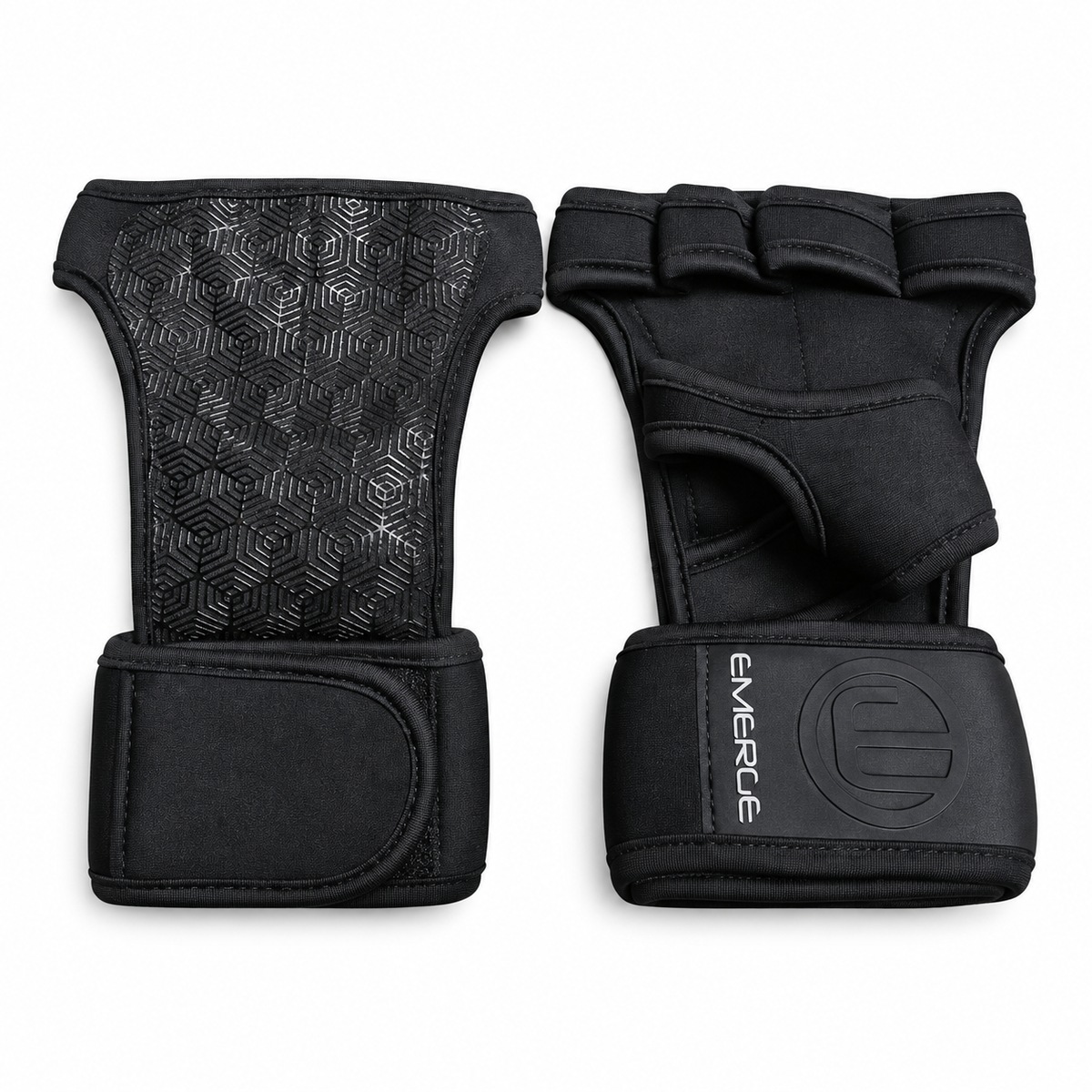 Black Palm Grips with Wrist Support