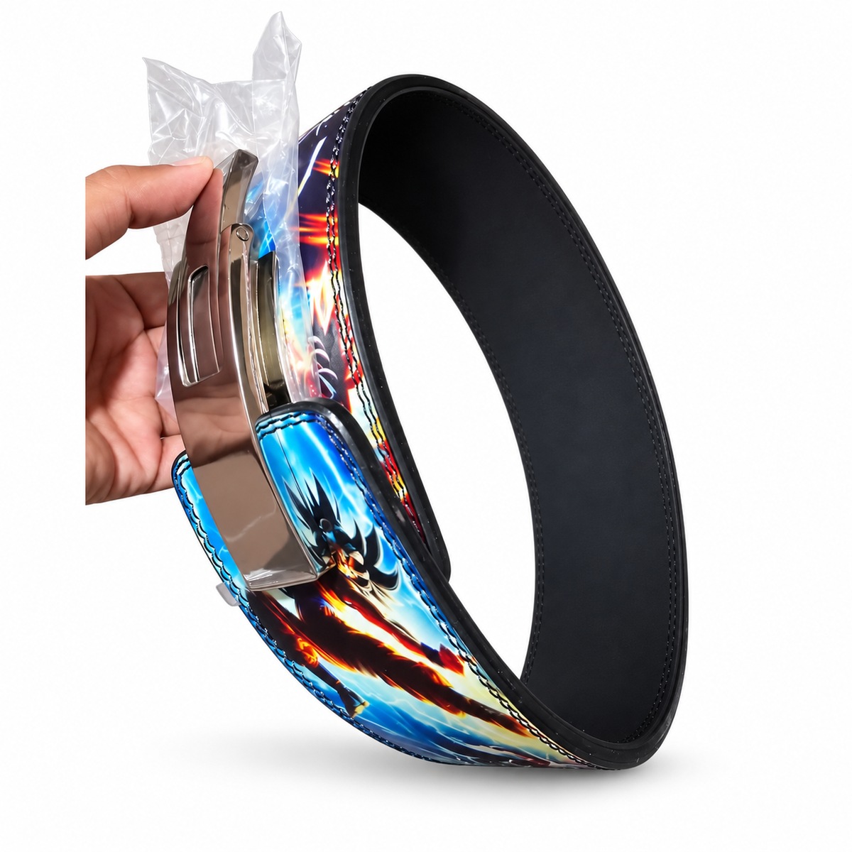 Lifting Belt with Shiny Buckle
