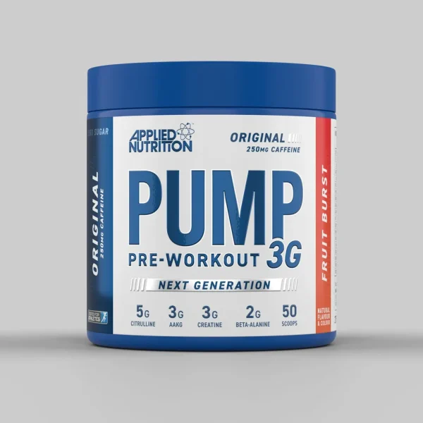 APPLIED NUTRITION PUMP 3G PREWORKOUT 50 SERVING - 50 servings - Icy Blue Razz