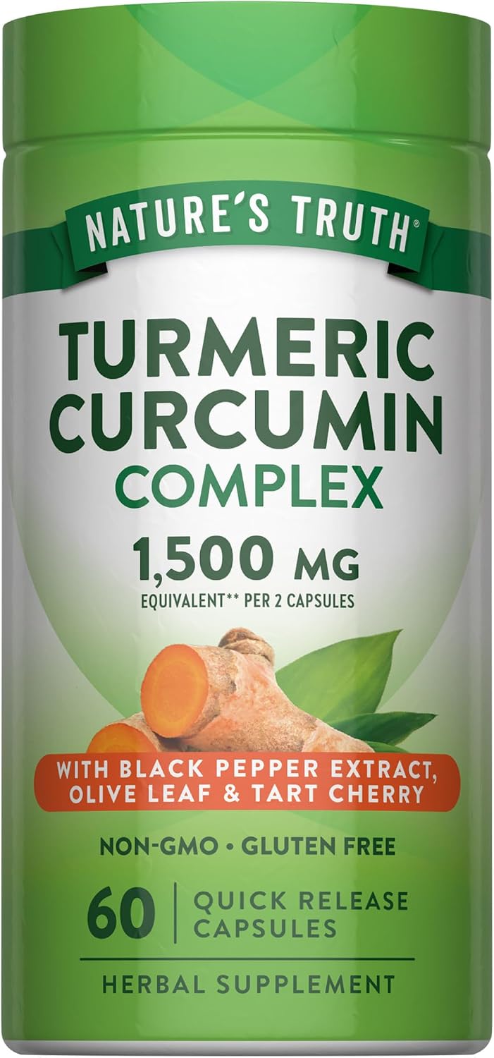 Nature's Truth Turmeric Curcumin Complex 1500 mg - 60 Capsules