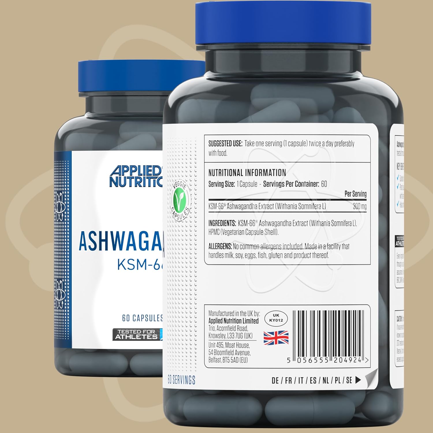 Applied Nutrition Ashwagandha KSM-66 - 60 Capsules - Image 2