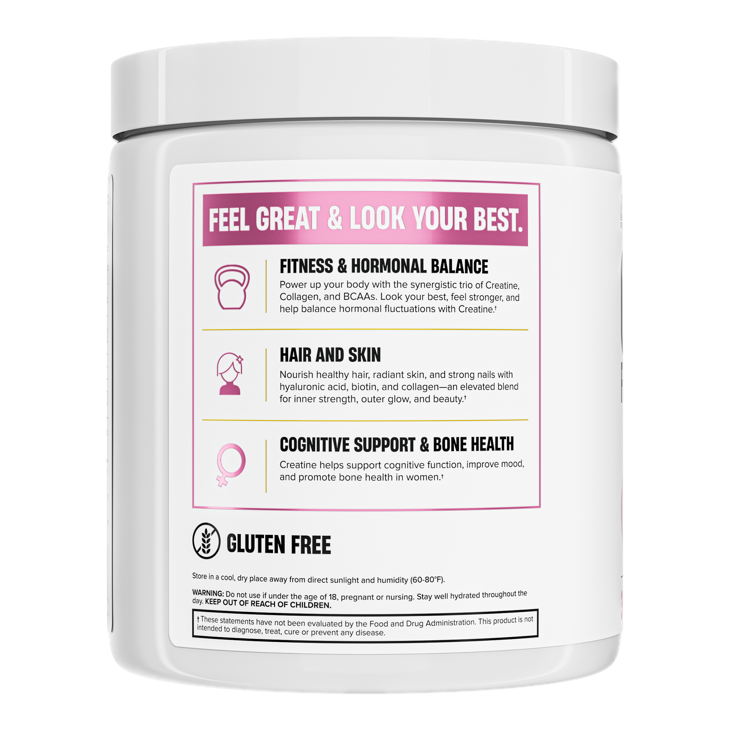 Nutrex Creatine for Women - 30 Servings - Assorted Flavours - Image 2