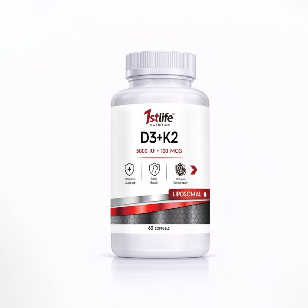 1ST Life Vitamin D3 + K – 60 capsules