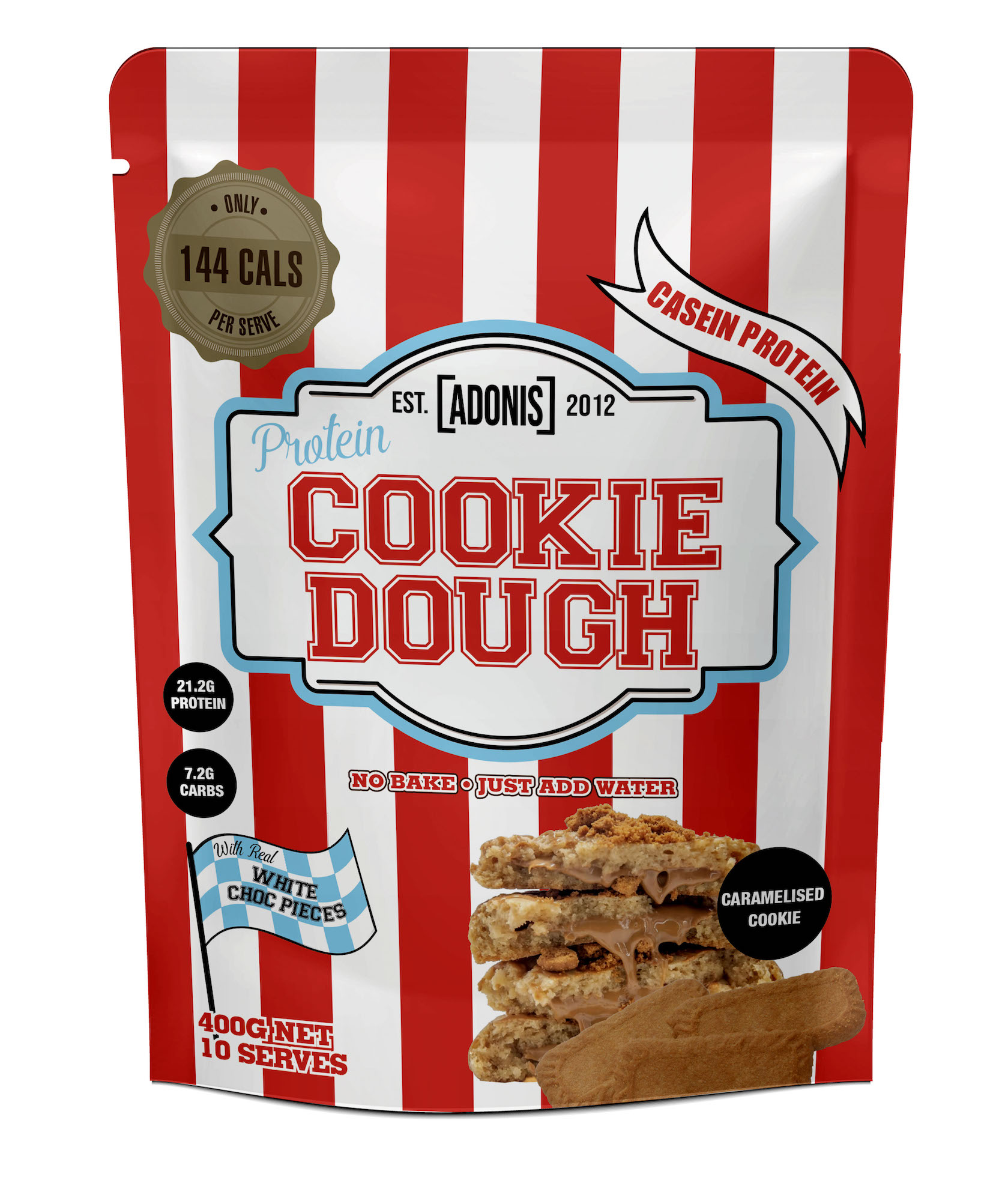 Adonis Protein Cookie Dough - Caramelised Cookie - 400 g
