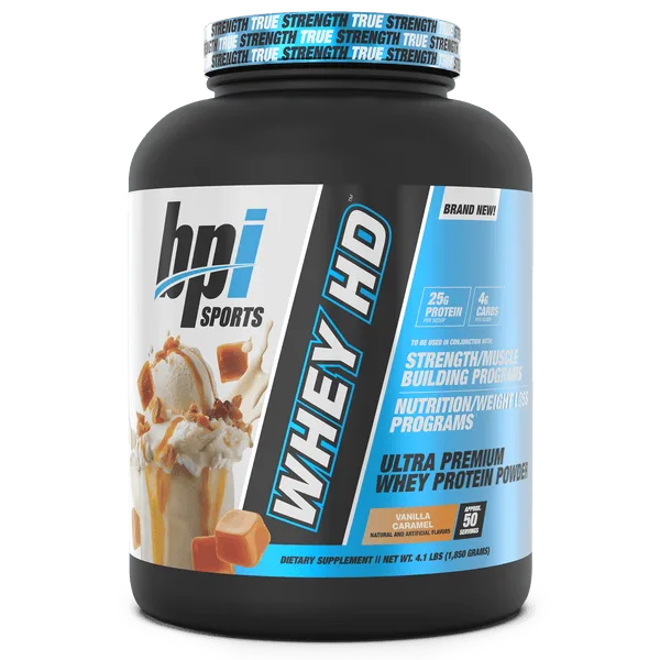 BPI Sports Whey HD - Vanilla Caramel - 4.1 lb