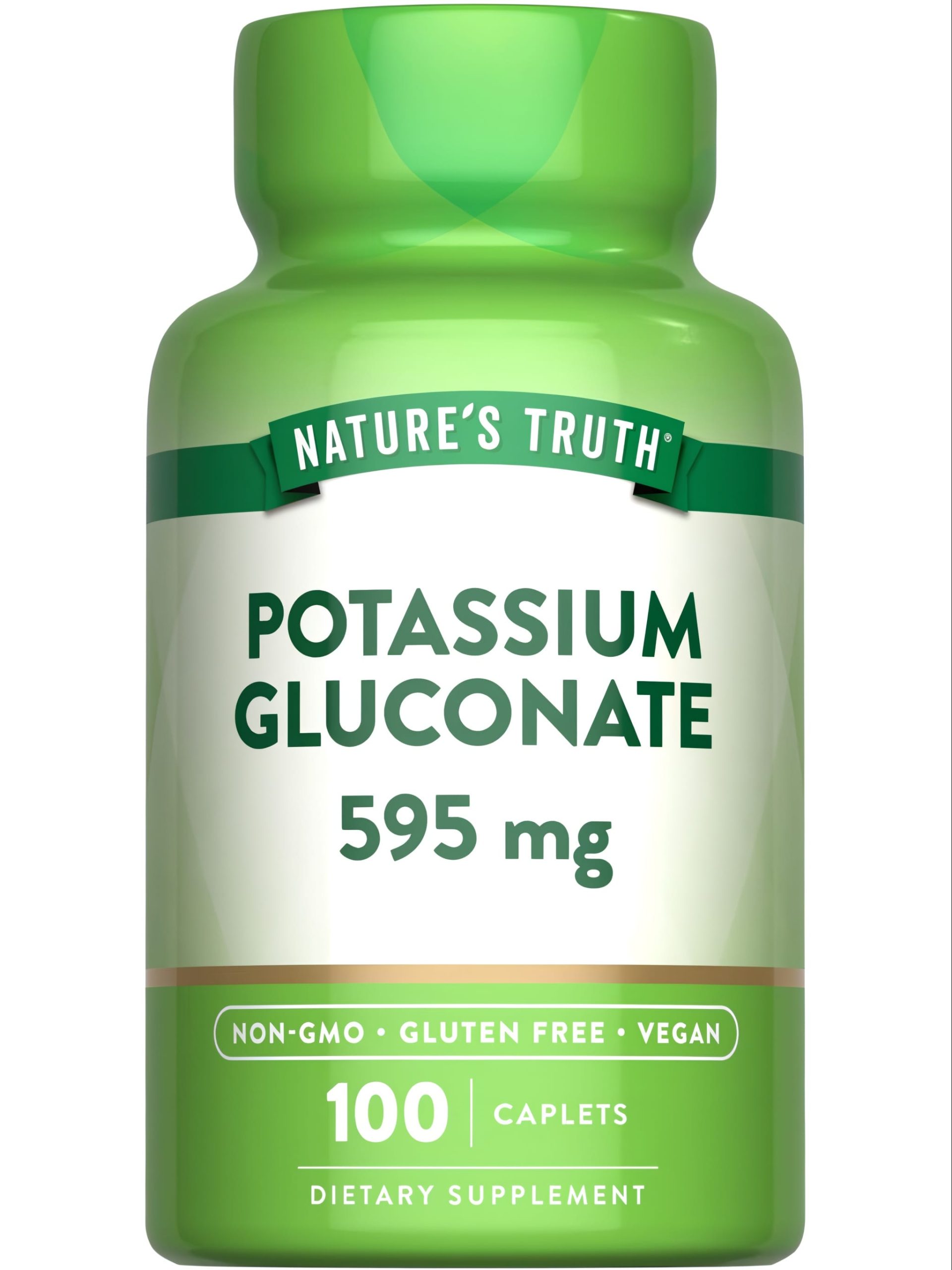 Nature's Truth Potassium Gluconate 595 mg - 100 caplets