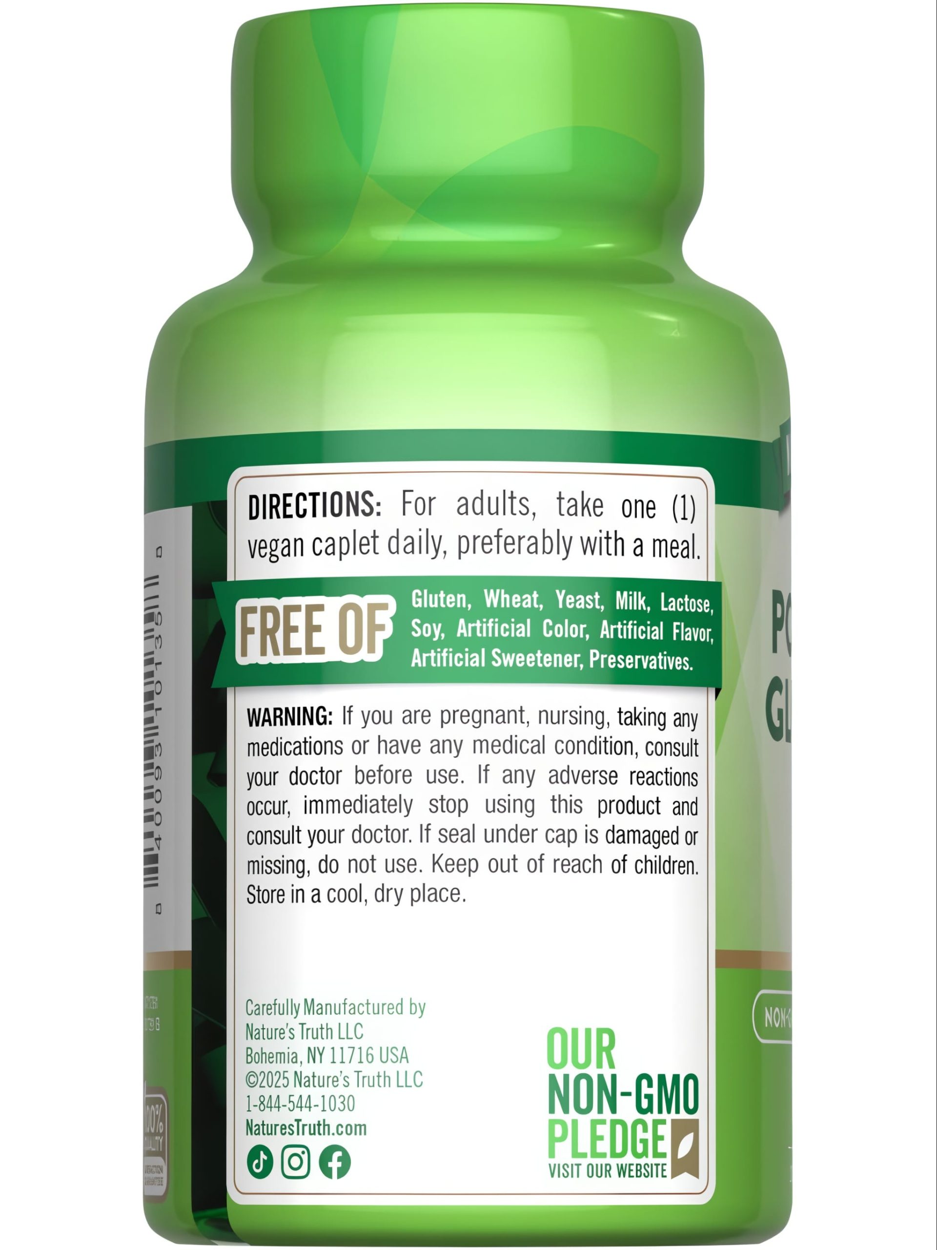 Nature's Truth Potassium Gluconate 595 mg - 100 caplets - Image 3