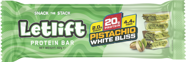 Letlift Protein Bar - Pistachio White Bliss - 62 g