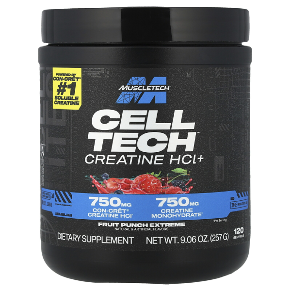 MuscleTech Cell-Tech Creatine HCl+ - Fruit Punch Extreme - 257 g